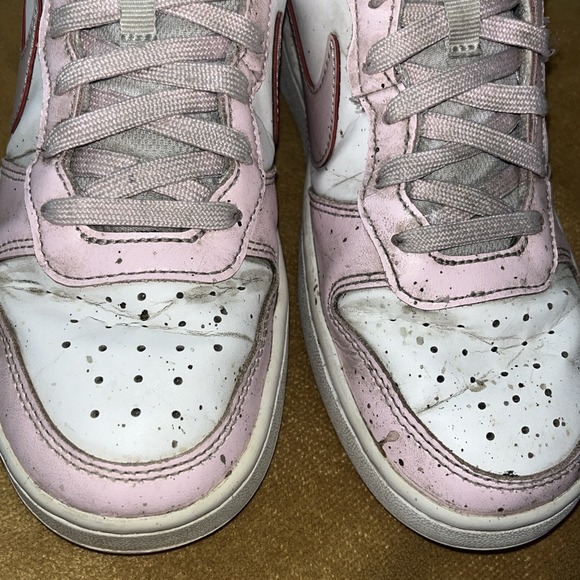 Nike Court Borough Low 2 White/Pink Size 5Y Or Size 7 Women's Sneakers‎ Shoe - Picture 12 of 16